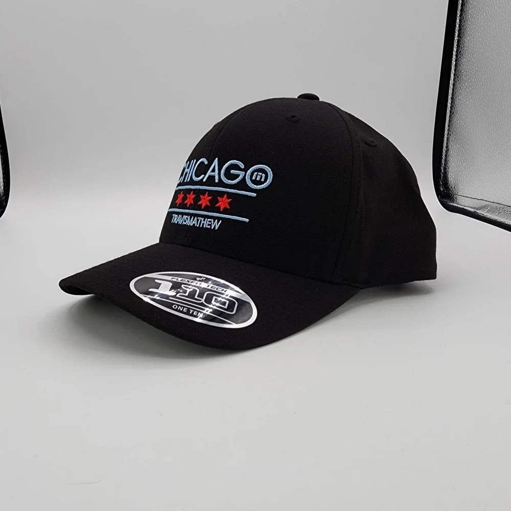 Travis‎ Mathew South Side 2.0 Chicago Il State Golf Hat Black SnapBack Cap NEW